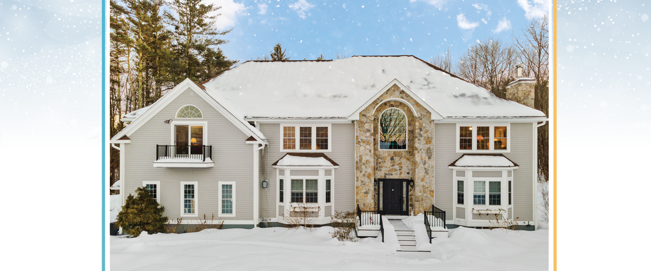 house covered in snow